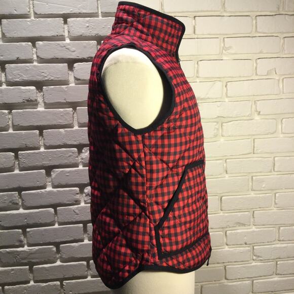J.Crew Plaid Down Filled Quilted Puffer Vest S - Picture 4 of 7